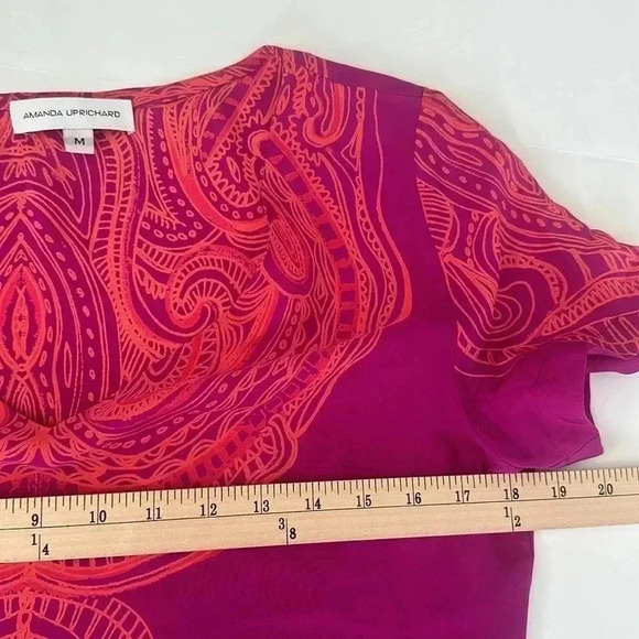 Amanda uprichard pink and orange silk shift dress - Picture 7 of 8